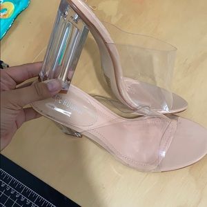 Open Toe clear acrylic heel